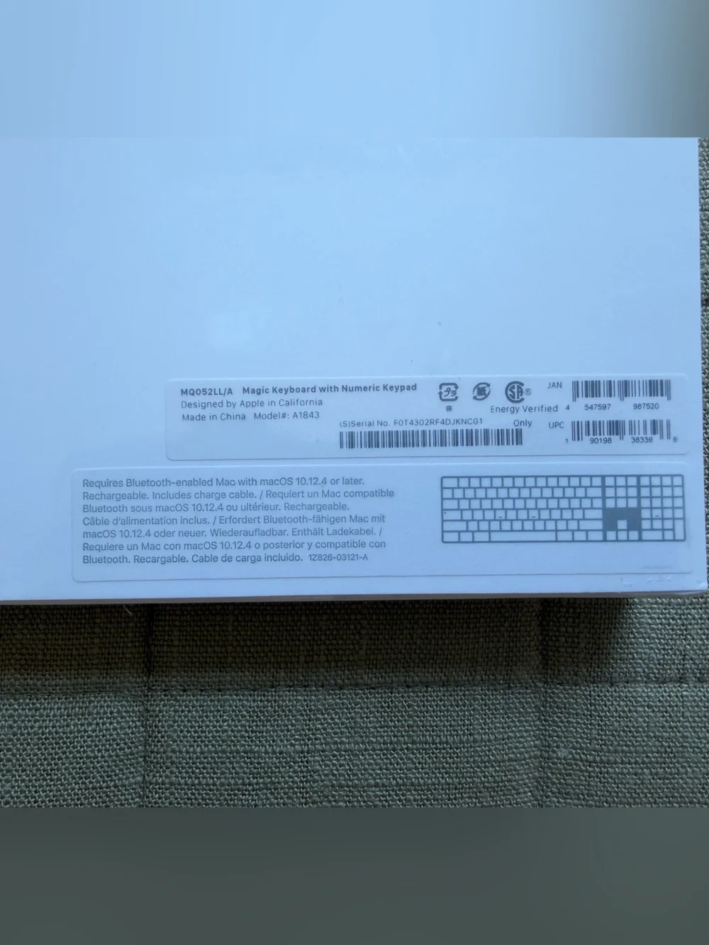 Unopened Wireless Apple Magic Keyboard with Numeric Keypad